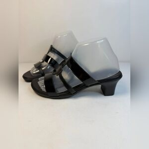 Elegant Black Women's Heeled Sandals